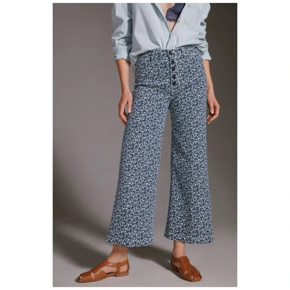 NWT MOTHER The Pixie Sailor Ultra High Rise Flare Jeans in Found At Sea Size 27